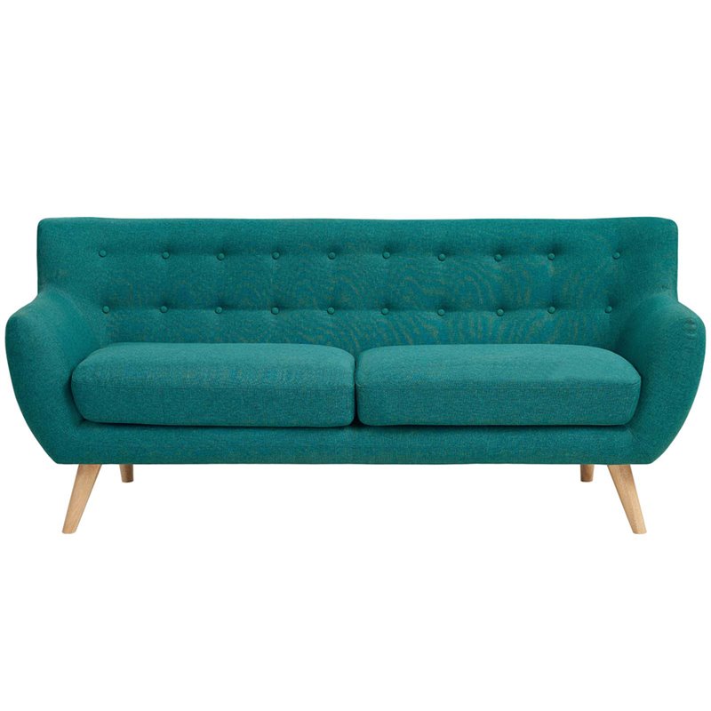 Allora Upholstered Sofa in Teal