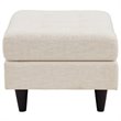 Allora Upholstered Ottoman in Beige