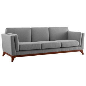 Allora Mid Century Modern Sofa in Light Gray