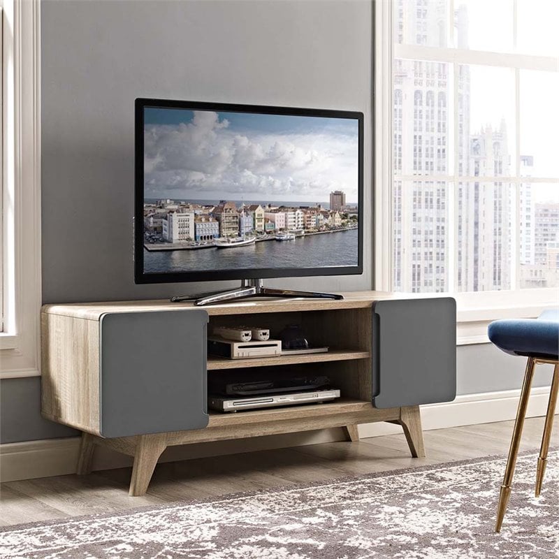 Allora Modern Wood TV Stand for TVs up to 52