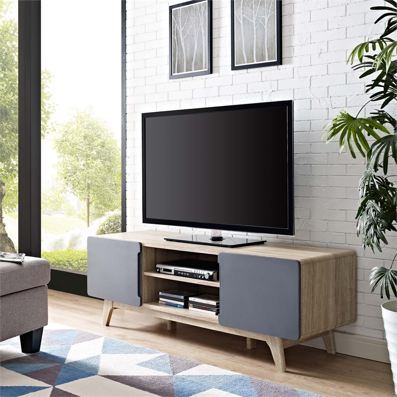 Allora Modern Wood TV Stand for TVs up to 65