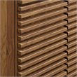 Allora Modern Wood Bathroom Vanity with Storage Shelf in Walnut/White