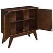 Allora Solid Wood Storage Cabinet in Auburn Brown
