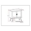 Allora Solid Wood Storage Cabinet in Auburn Brown