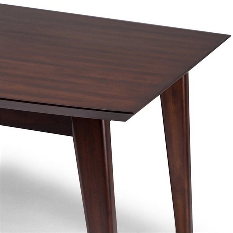 Allora Mid Century Dining Table in Java Brown