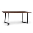 Allora Mid-Century Wooden 7 Piece Dining Set in Blue