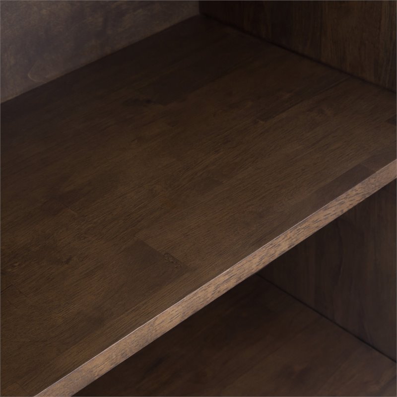 Allora 4 Shelf Wooden Bookcase in Walnut