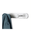 Allora Nail Head 2 Hook Wall Coat Rack Hook in Gray (Set of 12)