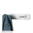 Allora Nail Head 2 Hook Wall Coat Rack Hook in Gray (Set of 12)