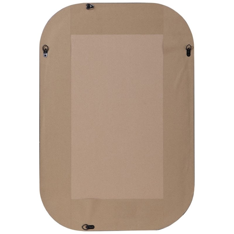 Allora Mid-Century Mirror in Dark Brown