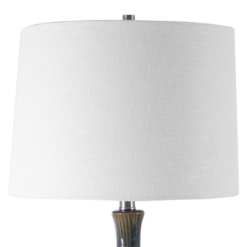 Allora Mid-Century Table Lamp in Cream