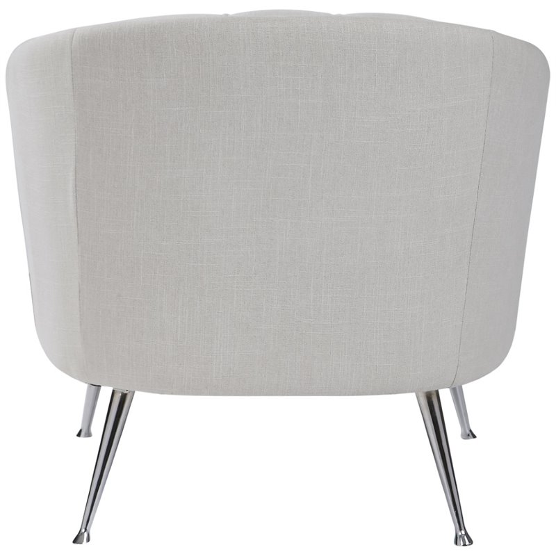 Allora Mid-Century Accent Chair in Light Tan