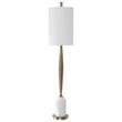 Allora Mid-Century Buffet Lamp in Antique Brass
