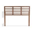 Allora Mid-Century Wood King Platform Bed in Walnut Brown