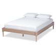 Allora Mid-Century Wood Platform Full Bed in Oak