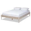 Allora Mid-Century Wood Platform Full Bed in White Oak