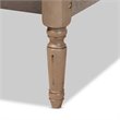 Allora Mid-Century Wood Platform Full Bed in Weathered Gray