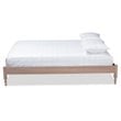 Allora Mid-Century Wood Platform Full Bed in Oak
