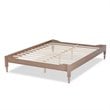 Allora Mid-Century Wood Platform Full Bed in Oak
