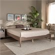 Allora Mid-Century Wood Platform Full Bed in Oak