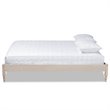 Allora Mid-Century Wood Platform Full Bed in White Oak