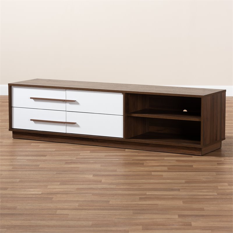 Allora Mid-Century Wood TV Stand for TVs up to 63