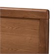 Allora Mid-Century Wood King Platform Bed in Walnut Brown