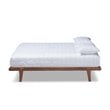 Allora Mid-Century Wood Full Platform Bed in Walnut Brown