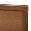 Allora Mid-Century Wood Full Platform Bed in Walnut Brown