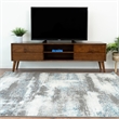 Allora Mid-Century 6 Storage Cabinets Wood TV Stand for TVs up to 65