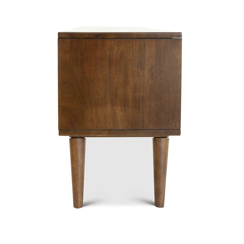 Allora Mid-Century 6 Storage Cabinets Wood TV Stand for TVs up to 65