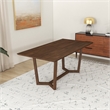 Allora Mid Century Modern Dining Table in Walnut