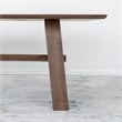 Allora Mid Century Modern Dining Table in Walnut Brown