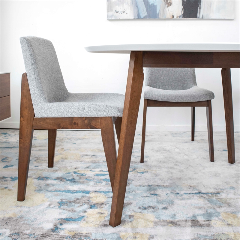 mid century modern white dining table