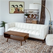 Allora Mid Century Modern Coffee Table in Brown