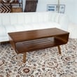 Allora Mid Century Modern Coffee Table in Brown