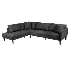 Allora Mid-Century Modern Sectional in Gray