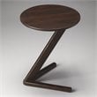 Allora Modern Accent Table in Dark Walnut
