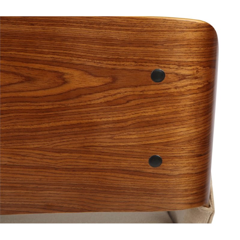 Allora Dining Chair in Walnut and Brown