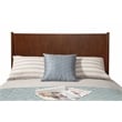 Allora Mid Century Wood Queen Panel Bed in Walnut (Brown)