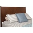 Allora Mid Century Standard King Panel Bed in Walnut (Brown)