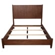 Allora Mid Century Standard King Panel Bed in Walnut (Brown)