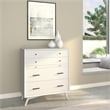 Allora Mid Century Modern 4 Drawer Multifunction Chest in White