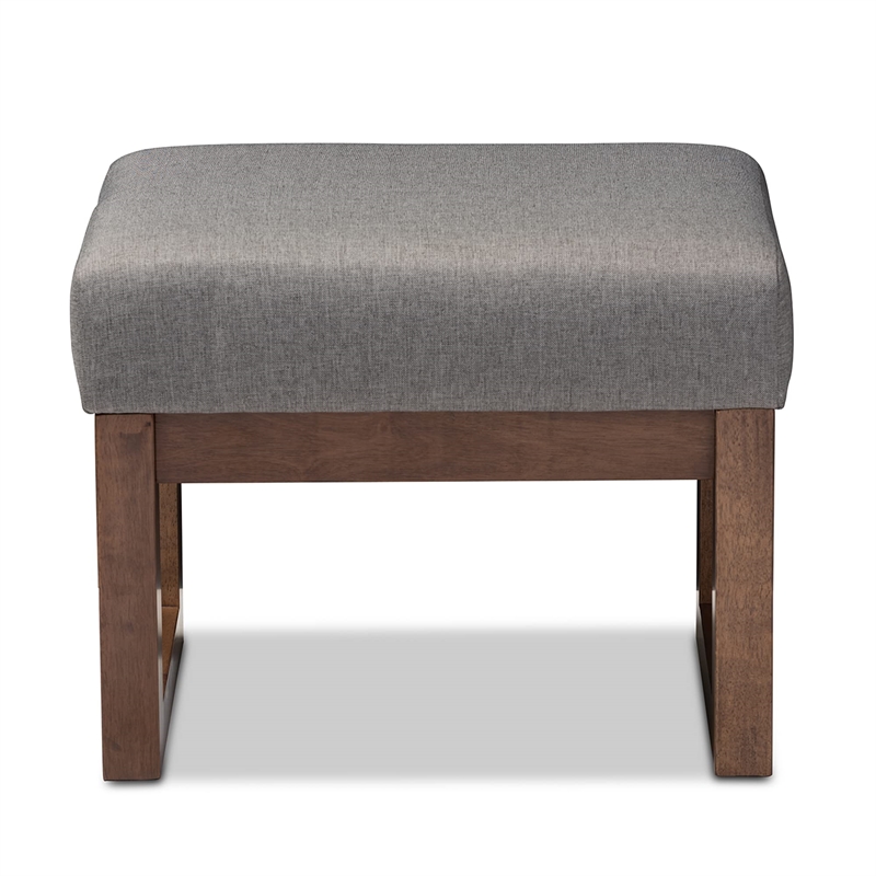 Allora Upholstered Rocker and Ottoman in Gray