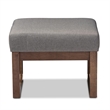 Allora Upholstered Rocker and Ottoman in Gray