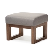 Allora Upholstered Rocker and Ottoman in Gray