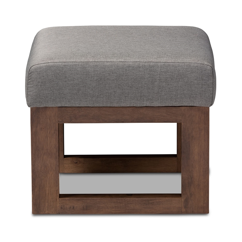 Allora Upholstered Rocker and Ottoman in Gray