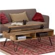 Allora Rectangle Wood Lift Top Coffee Table in Natural/Black