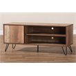 Allora Iver 1-Door Wood TV Stand in Rustic Oak