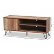 Allora Iver 1-Door Wood TV Stand in Rustic Oak